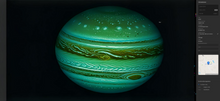 Carica l'immagine nel visualizzatore di Gallery, Visualizations of Jupiter based on the observation data of Ralf Christoph Kaiser from 25.11.2024 with original shots -Visualisierungen von Jupiter basierend auf den Beobachtungsdaten von Ralf Christoph Kaiser vom 25.11.2024 mit original Shots
