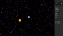 Laden Sie das Bild in den Galerie-Viewer, visualizations of the betelgeuse system with its planets with observational data by ralf christoph kaiser created with adobe expxress high resolution data