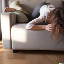 Load image into Gallery viewer, She lay on the sofa in the morning, had back pain, a headache and moaned. Short story by Ralf Christoph Kaiser international version as PDF