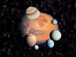 The discovery that Mars is a planetary system Visualization based on real observation data by ralf christoph kaiser with the help of Adobe Express