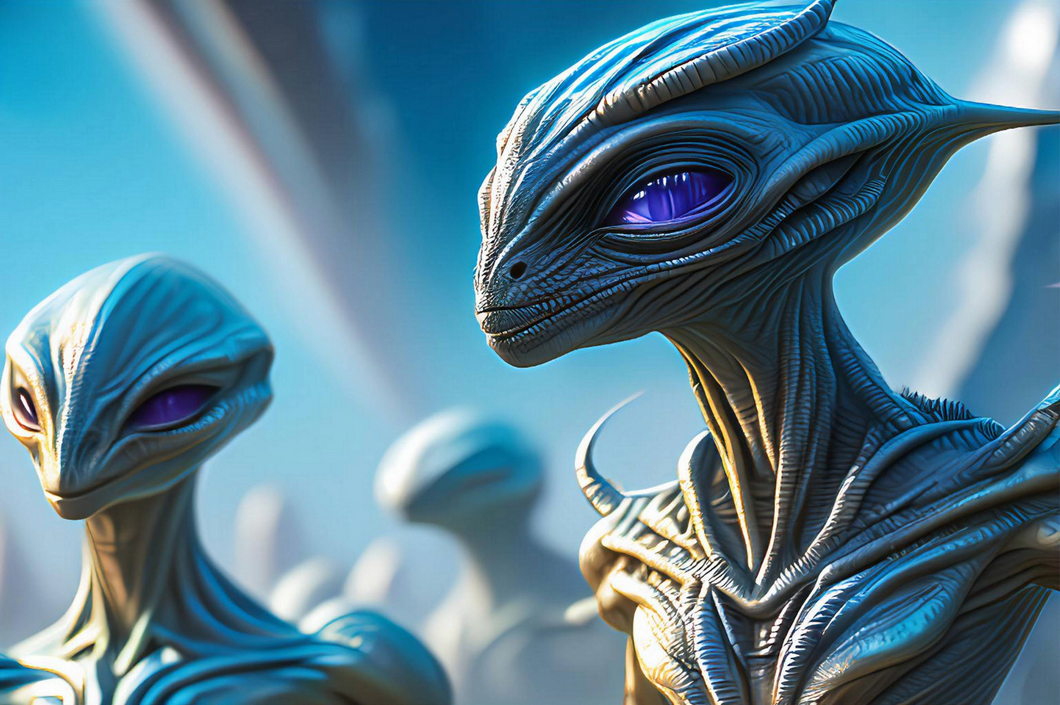 new alien research with creatures that could have been taken from science fiction movies... who is who? Download package with original graphics by Ralf Christoph Kaiser with Adobe Express