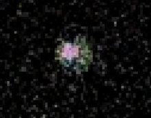 Laden Sie das Bild in den Galerie-Viewer, Star system Etamin from the constellation Draco, visualization and real astro photographs by Ralf Christoph Kaiser, original color, enlarged 1600%, with original raw files, complete fan package
